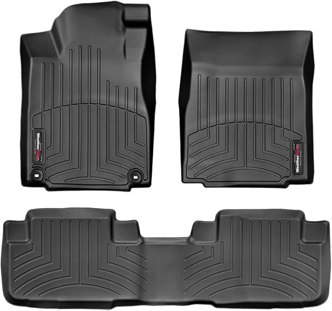 WeatherTech Custom Fit FloorLiners for Honda CR-V - 1st & 2nd Row (447371-444022), Black