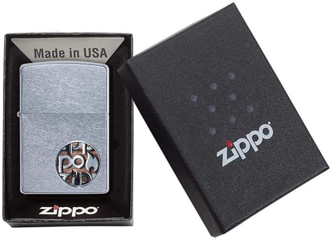 Personalized American Classic Elegant Design Lighter Zippo - Free Engraving - Christmas, Halloween & Valentines Day Gift (Brush ZI)