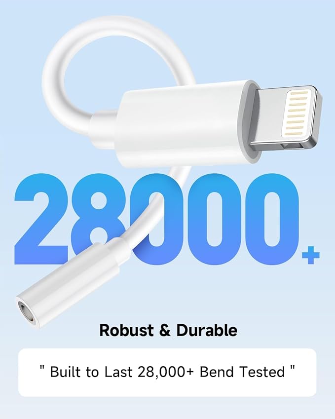 Apple MFi Certified 15 Pack Lightning to 3.5 mm Headphone Jack Adapter for iPhone, iPhone Aux Adapter Converter Dongle Audio Cable Compatible with iPhone 14 13 12 11 X XS 8 7 White