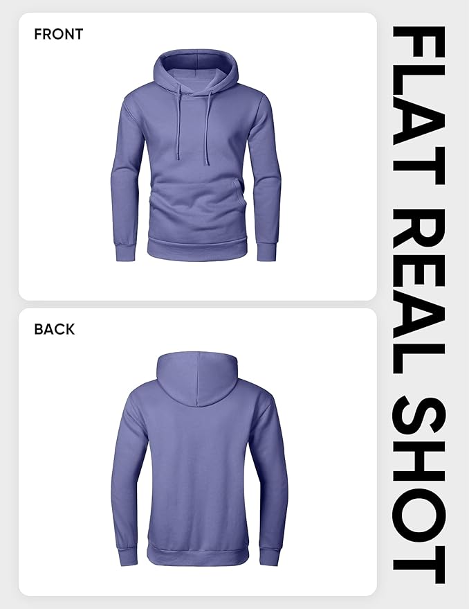 JMIERR Mens Casual Cotton Hooded Collar Drawstring Hoodies Pullover Sweatshirts Casual Long Sleeve Shirts
