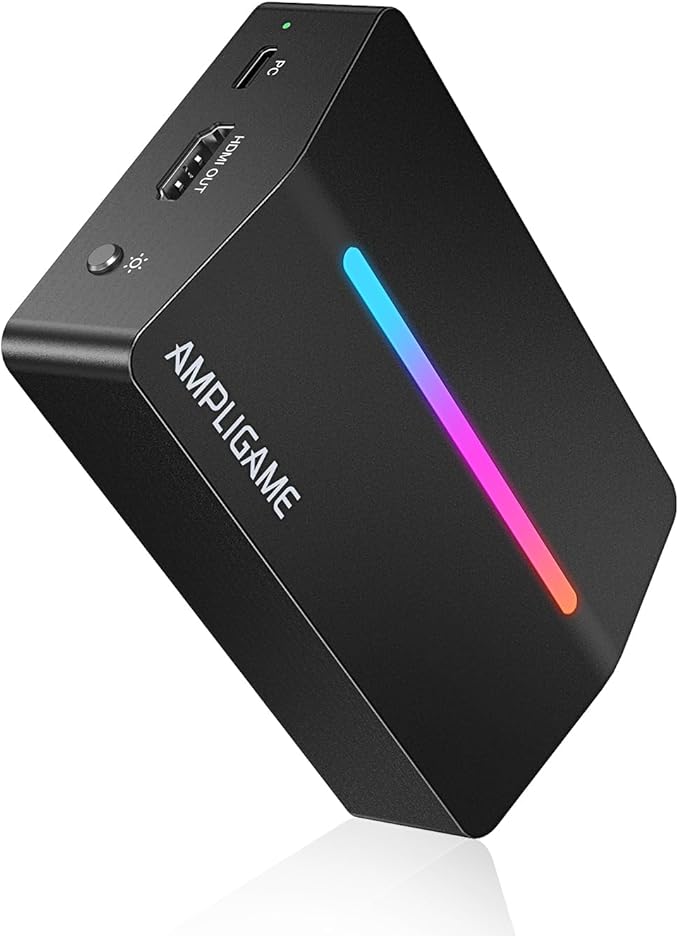 Fifine AmpliGame Video Capture Card, HD 1080 60fps for Audio Video, Gaming, Live Streaming, 4K HDMI to USB Capture Card Compatible with PS4/Windows/Mac OS/Switch/Xbox-V3