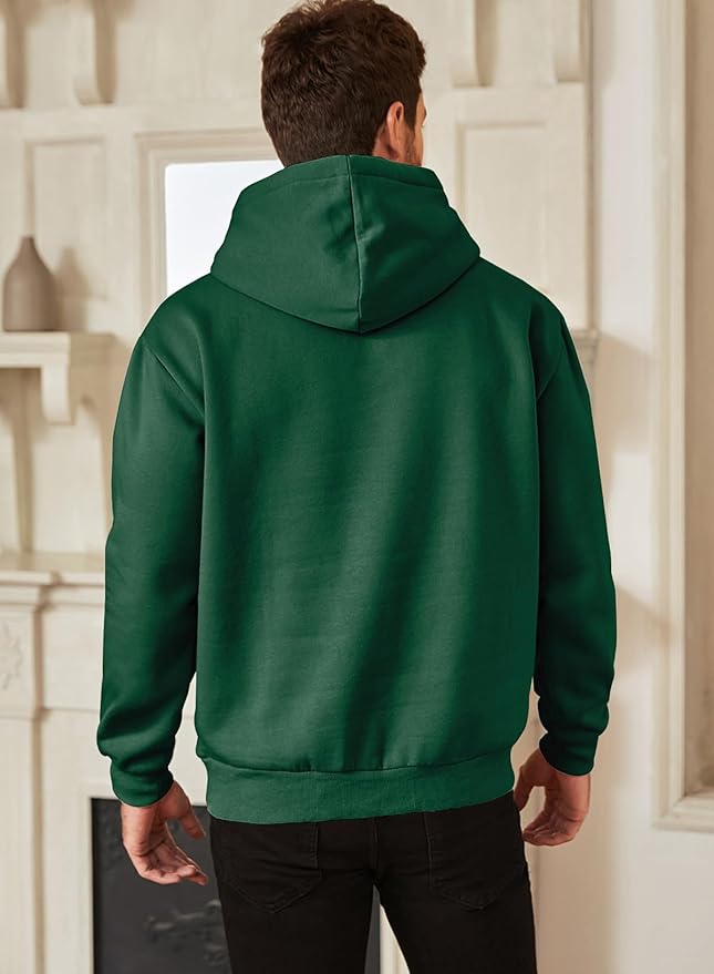 JMIERR Mens Casual Cotton Hooded Collar Drawstring Hoodies Pullover Sweatshirts Casual Long Sleeve Shirts