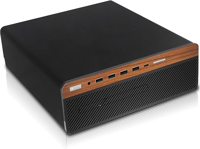 HP Dark Single Premium Desktop Computer PC – AMD Processor,16GB RAM,512GB SSD,RGB Keyboard with AI Copilot Key and Mouse,RGB Soundbar,Windows 11(Renewed)