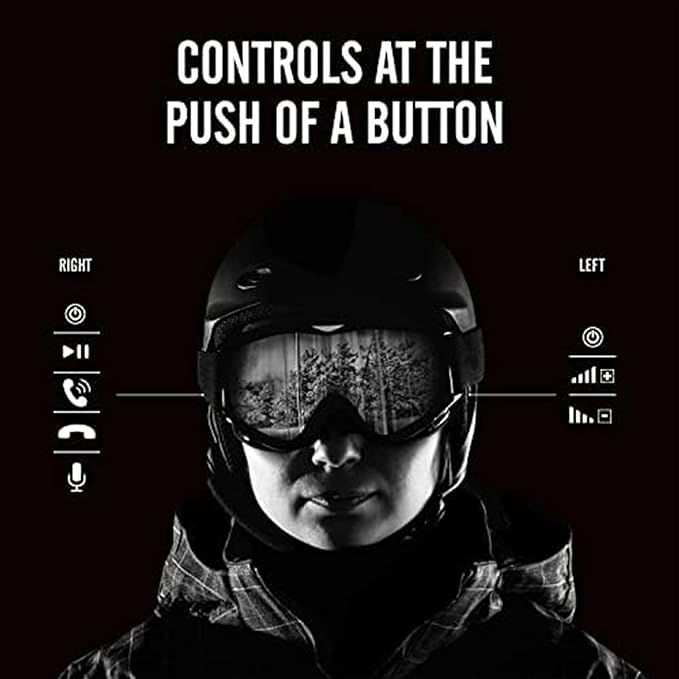 Outdoor Tech - Chips Ultra 2.0 Headphones - True-Wireless Bluetooth Helmet Speakers for Skiing Snowboarding Biking and Power Sports