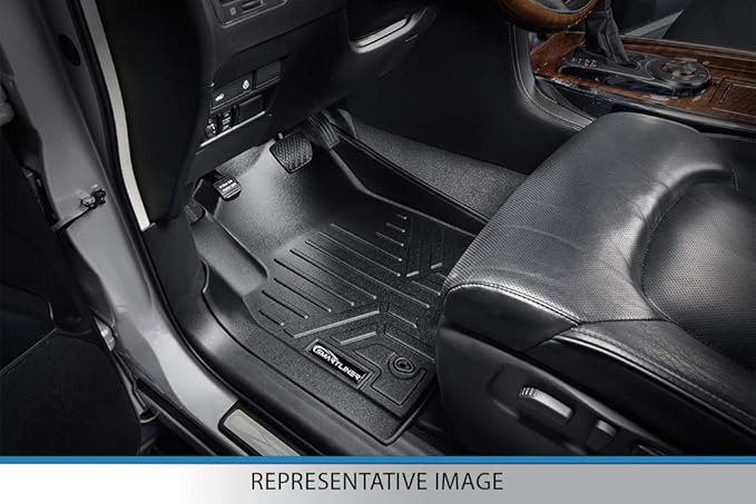 SMARTLINER Custom Fit Floor Mats 2 Row Liner Set Compatible with 2018-2021 Ford EcoSport