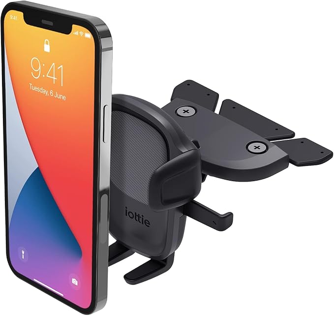 iOttie Easy One Touch Signature CD Slot Mount - Universal Car Phone Holder for iPhone, Google, Samsung, Moto, LG, and all other Smartphones