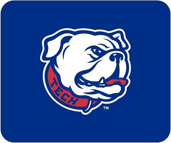 OTM Essentials Louisiana Tech University Standard Fabric Mouse Pad, Desk Accessories, Standard Fabric Gaming Mouse Pad, Mascot Repeat V1
