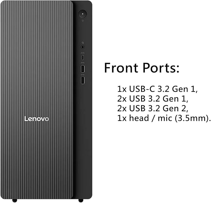 Lenovo IdeaCentre Secure & Productive Business Tower Desktop, Intel 10-Core Ultra 5 225, 32GB DDR5 RAM, 2TB SSD, HDMI + VGA, Wi-Fi 6E, RJ-45, USB-C, Windows 11