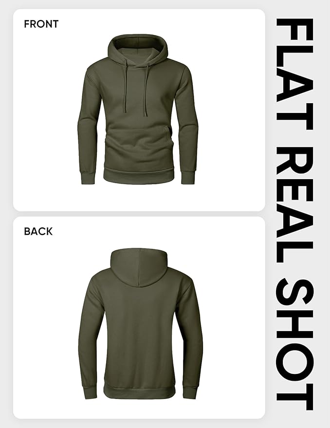 JMIERR Mens Casual Cotton Hooded Collar Drawstring Hoodies Pullover Sweatshirts Casual Long Sleeve Shirts