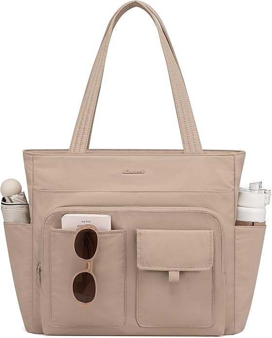 LOVEVOOK Tote Bag for Women,Light Puffer Tote Bag with Multi-pockets,Stylish Carry on Laptop Bags for Daily,Travel,Work,Gym | with Multi-pockets, Stylish, Carry on, for Daily, Travel, Work