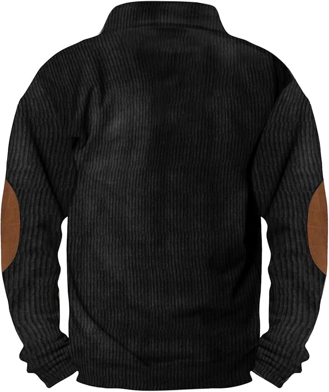 Western Sweatshirts for Men Aztec Retro Pullover Quarter Zip Sweatshirt Mens Stitching Color Fleece Sweatshirt