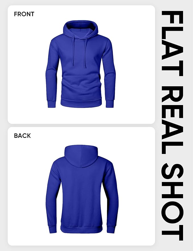 JMIERR Mens Casual Cotton Hooded Collar Drawstring Hoodies Pullover Sweatshirts Casual Long Sleeve Shirts