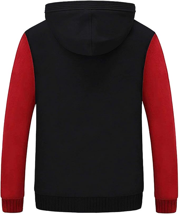 MACHLAB Men's Pullover Winter Workout Fleece Hoodie Jackets Full Zip Wool Warm Thick Coats