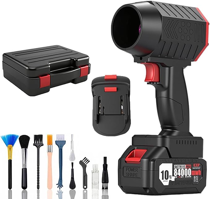 Jet Blower 4.0, Electric Cordless Leaf Blower 160,000 RPM 200 Mph,64 mm Air Outlet, 1800g Air Pressure，Handheld Leaf Blower，Blower for Patio,Lawn,Blowing Leaves (for Dewalt)