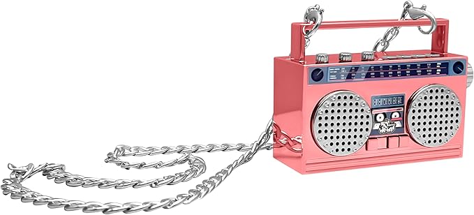 Portable Mini Bluetooth Wireless Speaker Retro Wearable Boombox, 27 Inch Necklace, FM Radio, On Board Buttons, Dual 6W Peek Power Micro Speakers, Long Lasting Battery