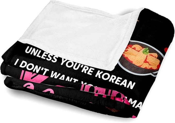 Kpop Blanket Gifts for K-Pop Fans - Super Soft Flannel Kpop Blankets for Girls Teen Fans Bedding Couch Sofa - Korean Kpop Merch Fandom Throw for Idol Lovers Dorm Decor Christmas (Style 03, 60 X 80)