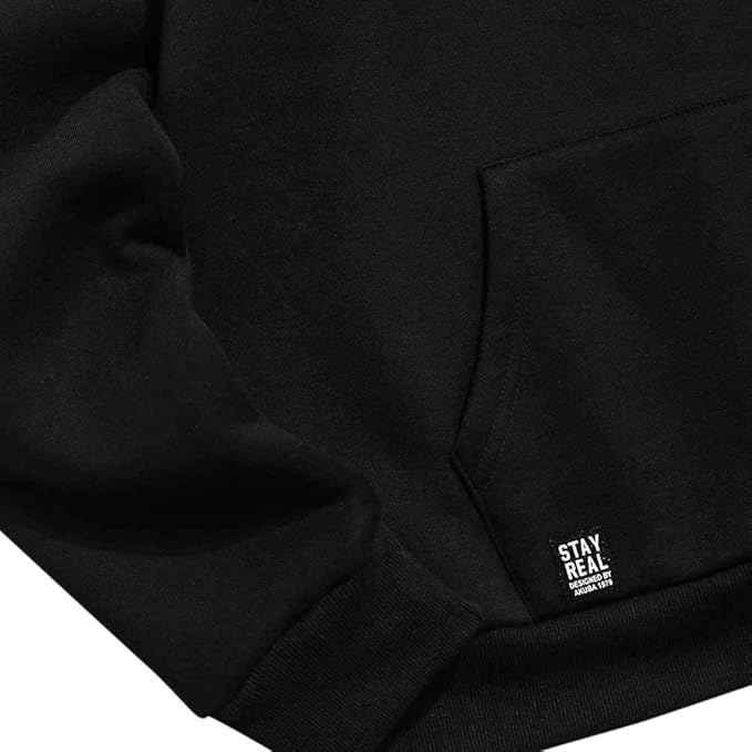 ZAFUL Men's Drawstring Hooded Sweatshirt Unisex Long Sleeve Hoodies Sweatshirts Casual Pullover