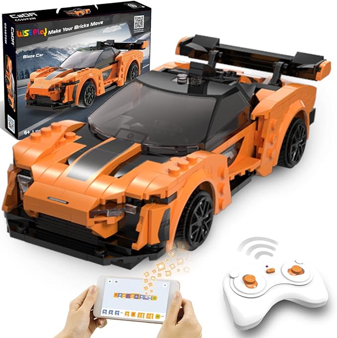 WISEPLAY STEM Remote Control Car Building Kit - STEAM Projects for Kids Ages 6-8 - Compatible with Legos for 7-9 Year Boys & Girls - STEM Building Toy for 7 Year Old Boys & Girls
