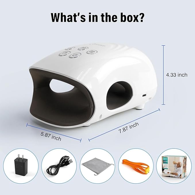 cotsoco Upgraded Hand Massager - 3Massage Sizes, Cordless Hand Massager with Heat & Compression for Arthritis and Carpal Tunnel, Gift for Men Women Family Friends, Relaxation at Home, Office, Outdoors
