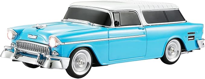 Retro car-Shaped Bluetooth Speaker, high-Definition Sound Quality, TWS Pairing, Multiple Interface outputs, Truck Model Bluetooth Speaker, Suitable for Desktop Decoration, Parties, Beach (Blue)
