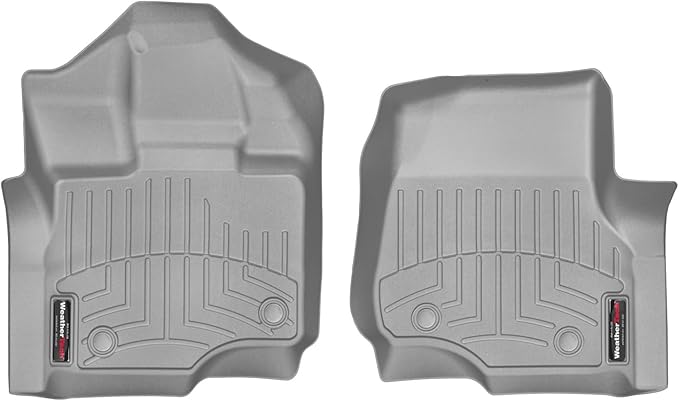 WeatherTech Custom Fit FloorLiners for Ford F-150 Lightning, F-150, F-150 Raptor - 1st Row (466971), Grey