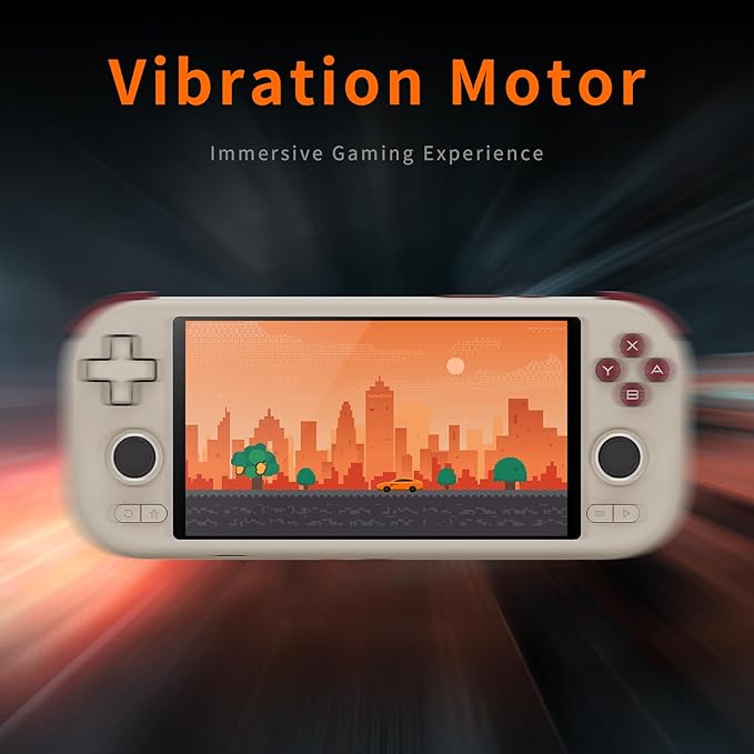 Mangmi Air X Retro Handheld Game Console 5.5 Inch IPS 1920x1080 Screen Retro Gaming Console Android 14 OS 5000mAh Battery 64G Storage WiFi 6-Axis RGB Wide-Angle Halljoysticks White