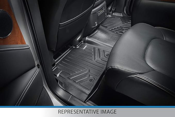 SMARTLINER Custom Fit Floor Mats 2 Row Liner Set Compatible with 2018-2021 Ford EcoSport