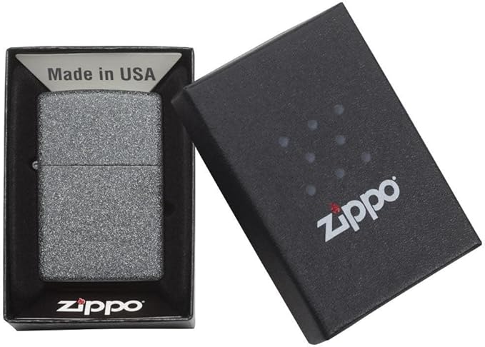 Customized Personalized ZIPPO Classic Windproof Oil Lighter Engraving (Classic Iron Stone), 46021