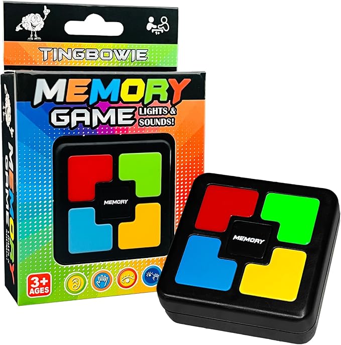 Lights Up Memory Game Handheld Electronic Toy, Color Memorizing with Lights and Sounds