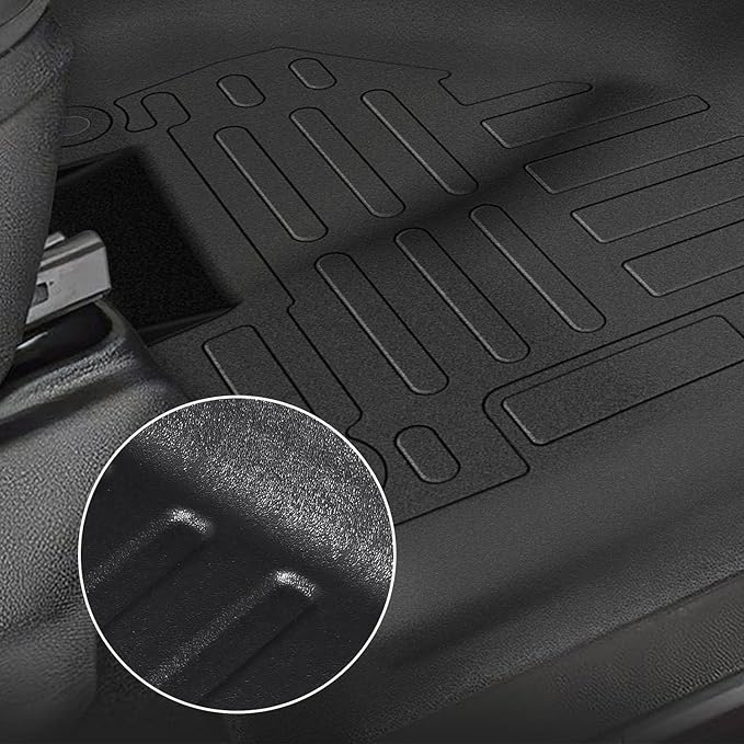 All-Weather Floor Mats FIT for RAM 2500/3500 Crew Cab 2019-2026 | Custom Fit 1st & 2nd Row Floor Liners Accessories, TPE