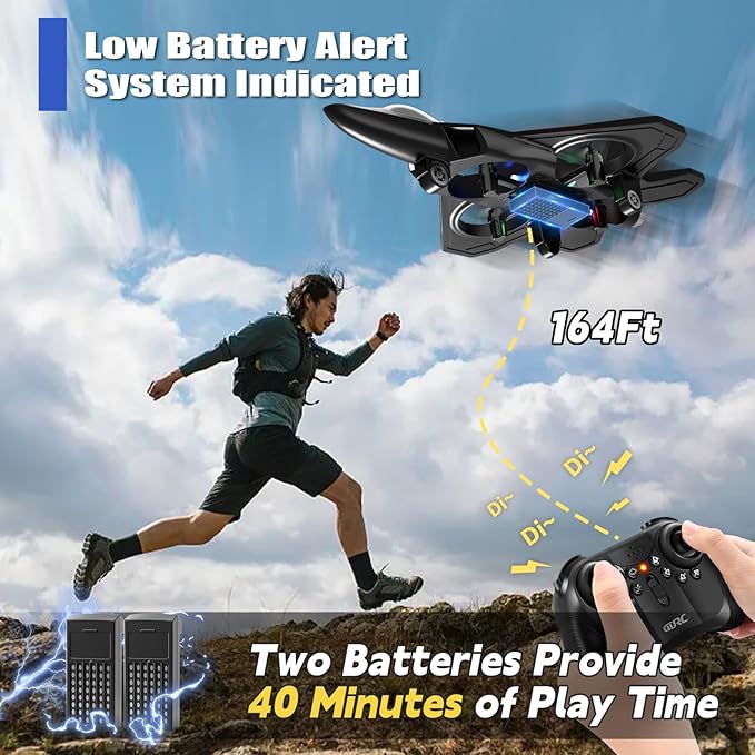 4DRC V32 Foam RC Planes Remote Control Airplanes for Kids Adults 8-16, RC Drone Airplane Helicopter Fighter Jet, 360° Flip, Stunt Roll, Airplane Toy Gifts for Kids Boys Adults Beginners