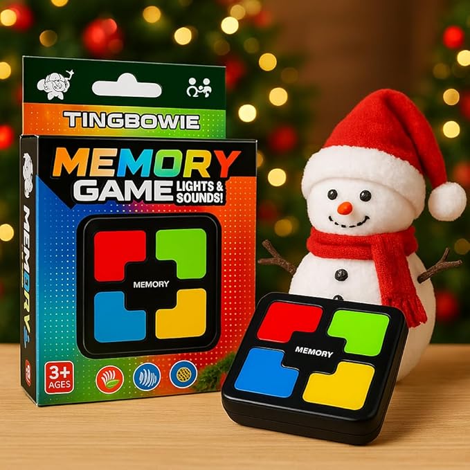 Lights Up Memory Game Handheld Electronic Toy, Color Memorizing with Lights and Sounds