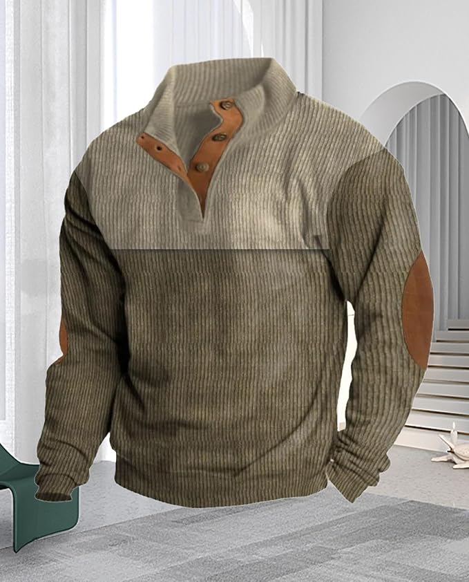 Western Sweatshirts for Men Aztec Retro Pullover Quarter Zip Sweatshirt Mens Stitching Color Fleece Sweatshirt
