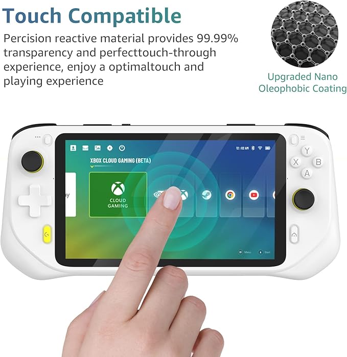 Tempered Transparent Glass HD Clear Anti-Scratch Screen Protector for Logitech G Cloud Gaming Handheld-7 inch 2022[2 Pack]