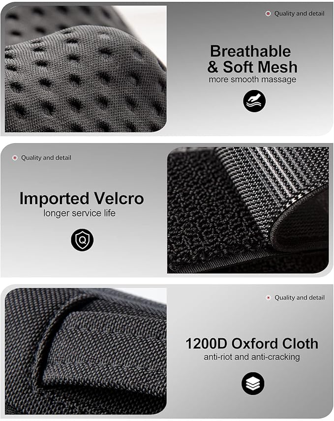 VIKTOR JURGEN Back Massager Neck Massager with Heat, Massage Pillow Gifts for Mothers Day & Fathers Day, Electric Shiatsu Shoulder Massager, Deep Kneading Massager for Back Pain, Neck Pain