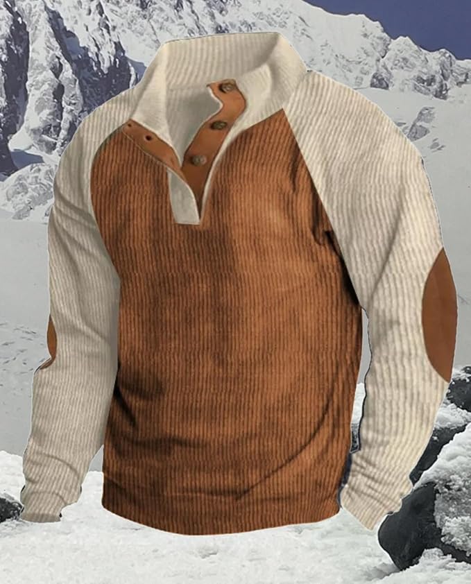 Western Sweatshirts for Men Aztec Retro Pullover Quarter Zip Sweatshirt Mens Stitching Color Fleece Sweatshirt