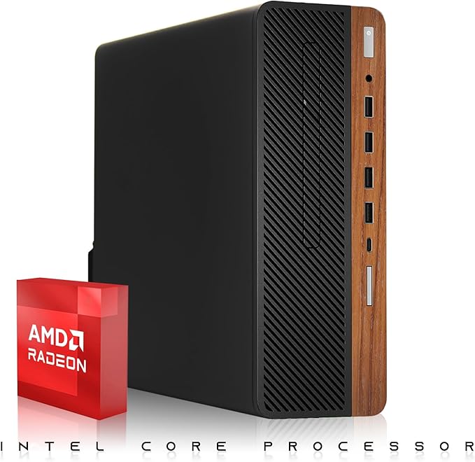 HP Dark Single Premium Desktop Computer PC – AMD Processor,16GB RAM,512GB SSD,27 Inch Curved Monitor,RGB Keyboard with AI Copilot Key and Mouse,RGB Soundbar,Windows 11(Renewed)
