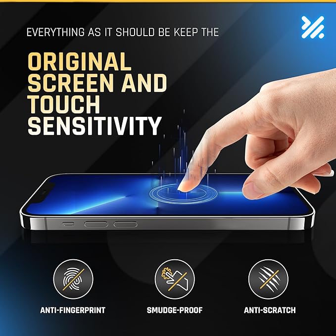 TEMPRTEK+ 2-Pack Screen Protector for iPhone 16e / iPhone 14 / iPhone 13 Pro/iPhone 13 – 9H Tempered Glass, Anti-Scratch, Anti-Fingerprint, Shatterproof, Clear, Bubble-Free, Easy Installation