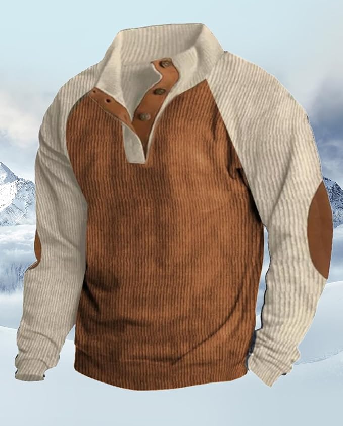 Western Sweatshirts for Men Aztec Retro Pullover Quarter Zip Sweatshirt Mens Stitching Color Fleece Sweatshirt