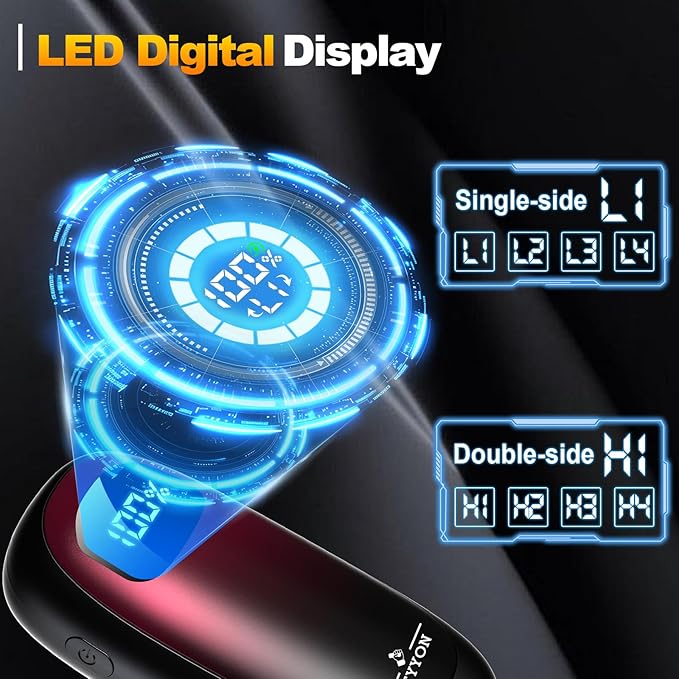 Hand Warmers Rechargeable-Electric Hand Warmers, Max 16 Hrs Warmth Up to 127℉, LED Display & Flashlight, Dual-Side Heating Portable Heater for Golf Hunting Camping for Men Women, Valentine's Day Gifts