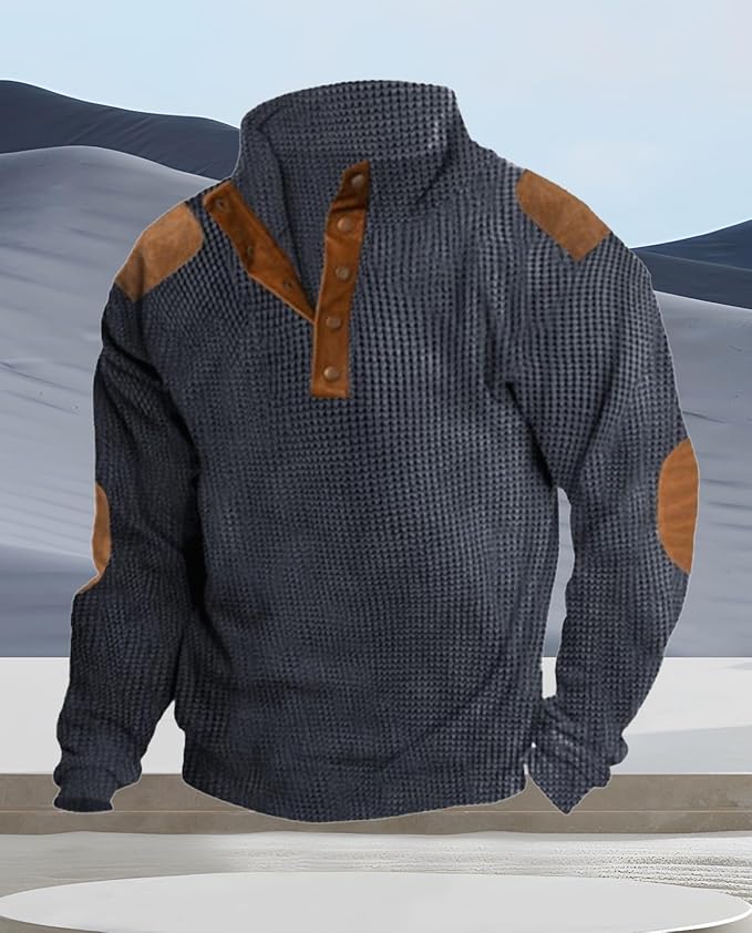 Western Sweatshirts for Men Aztec Retro Pullover Quarter Zip Sweatshirt Mens Stitching Color Fleece Sweatshirt