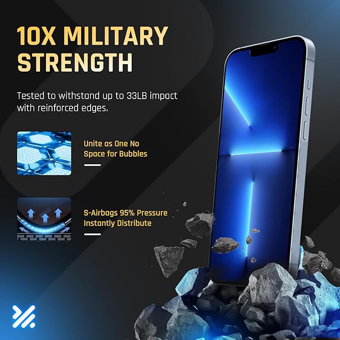 TEMPRTEK+ 2-Pack Screen Protector for iPhone 16e / iPhone 14 / iPhone 13 Pro/iPhone 13 – 9H Tempered Glass, Anti-Scratch, Anti-Fingerprint, Shatterproof, Clear, Bubble-Free, Easy Installation