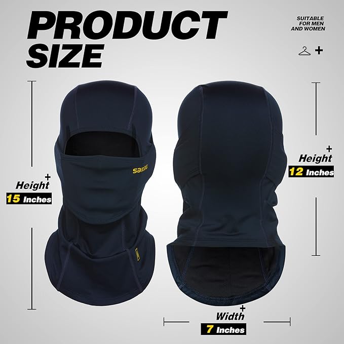 Balaclava Windproof Ski Mask Cold Weather Keep Warm Face Mask for Winter Motorcycling Ice Fishing Men