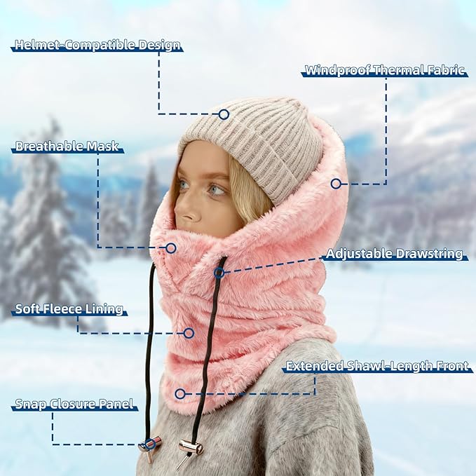 YESLIFE Balaclava Ski Mask for Men and Women, Winter Face Mask, Shiesty for Skiing, Snowboarding & Motorcycle