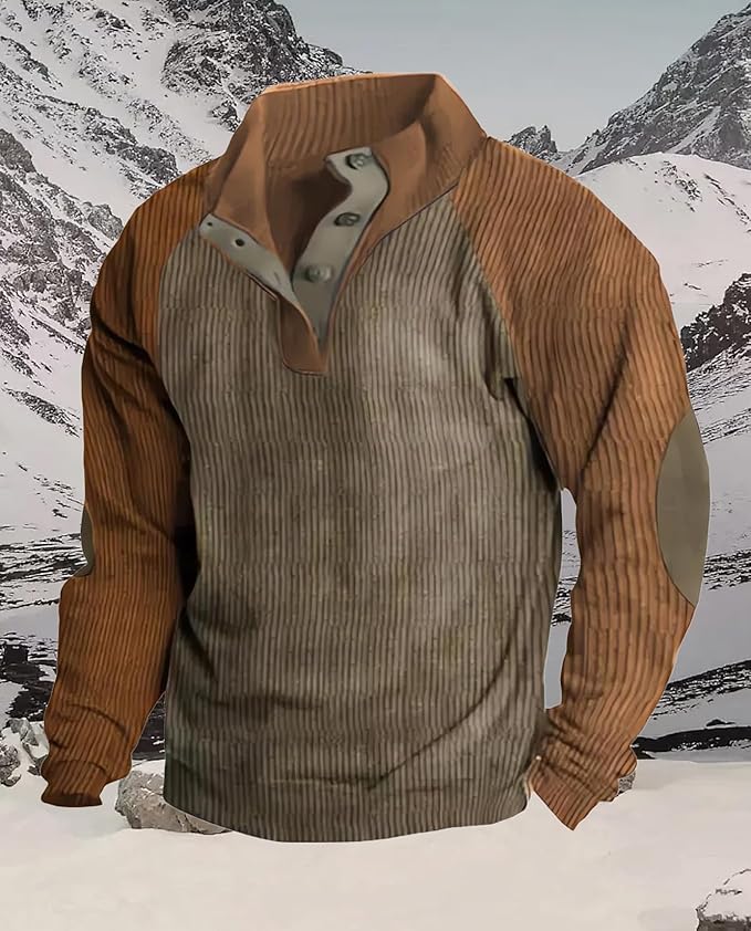Western Sweatshirts for Men Aztec Retro Pullover Quarter Zip Sweatshirt Mens Stitching Color Fleece Sweatshirt