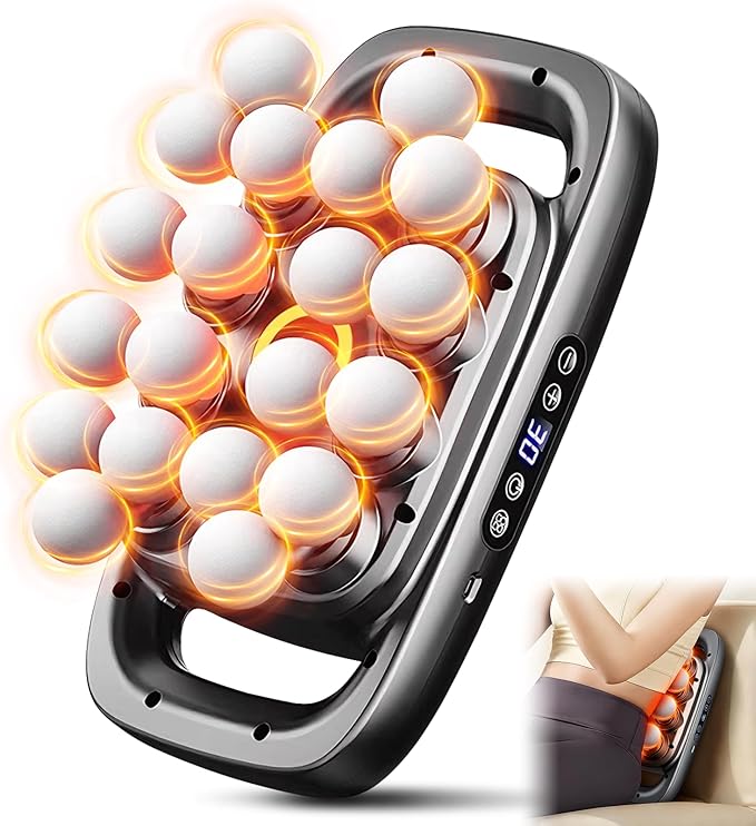 20 Head Massage Gun, Deep Tissue Percussion Back Massager with 3 Modes & 30 Intensities, Quiet Muscle Massage Pain Relief, Portable Percussion Massage Gun for Back, Neck, Shoulders, Legs, Waist, Body