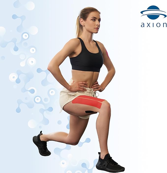 axion Kinesiology Tape PRECUT Mix Set | 120 Pre-Cut Multicolored Sport Tape Strips 10 x 2 in - on 6 Rolls | Waterproof • Skin-Friendly • Elastic | Kinesiology Tapes Ideal for Sports