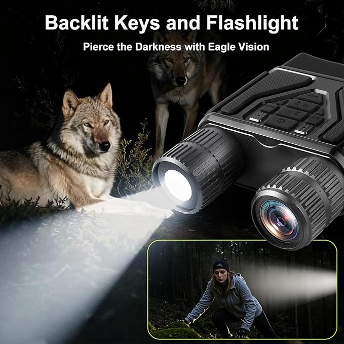 Night Vision Goggles Night Vision Binoculars for Total Darkness,Best Gifts for Men Him Dad Husband Boyfriend, Gear for Hunting and Camping