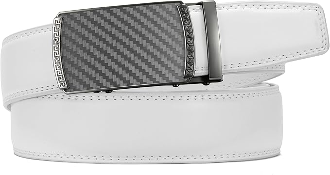 CHAOREN Mens Belt Leather Ratchet Belt - Customizable Fit, Effortless Style (35mm)