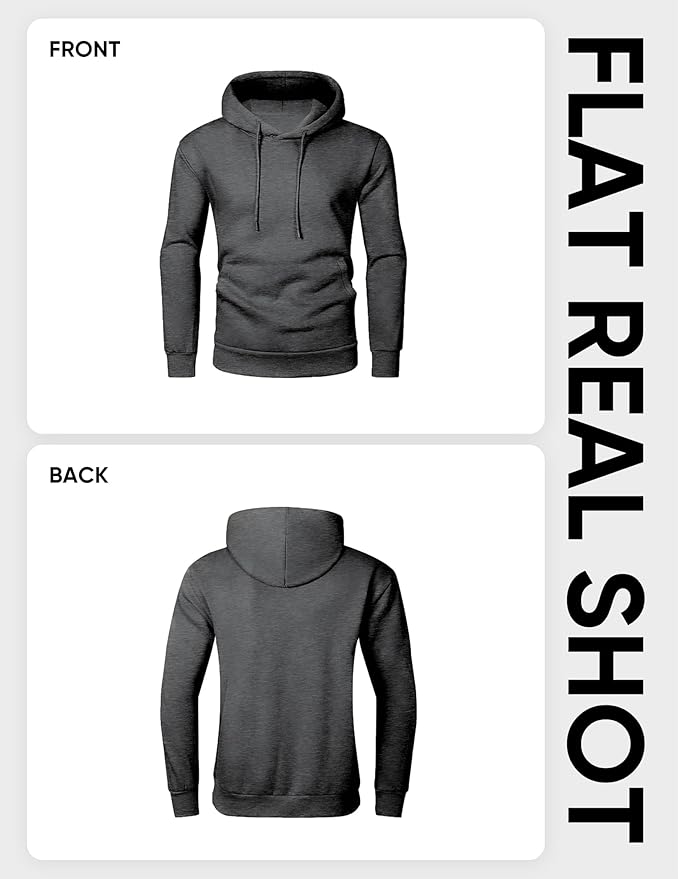 JMIERR Mens Casual Cotton Hooded Collar Drawstring Hoodies Pullover Sweatshirts Casual Long Sleeve Shirts